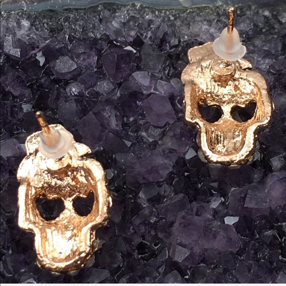 Pink Skull Earrings - Picture 5 of 5